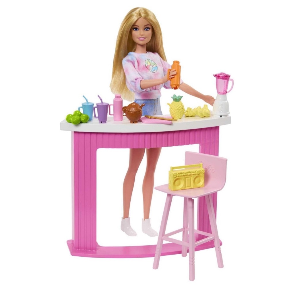 Barbie Accessories, Doll House Furniture, Smoothie Bar Story Starter